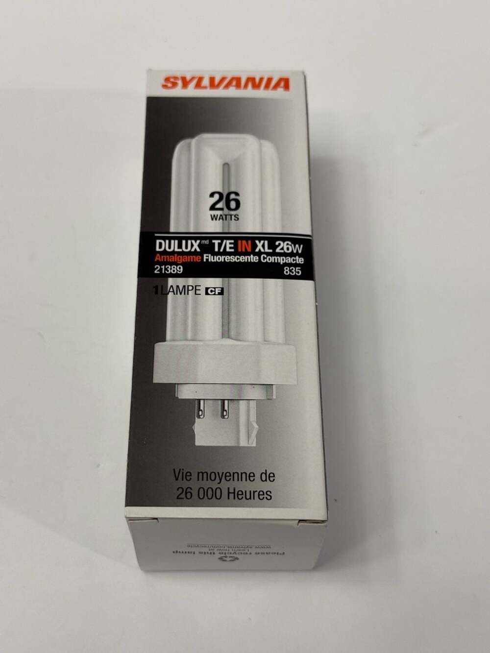 Sylvania Dulux T/E IN XL 26W Compact Fluorescent Light Bulb CF26DT/E/IN/835/